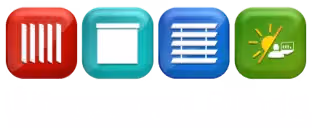 Ultrasound Blinds logo with white text